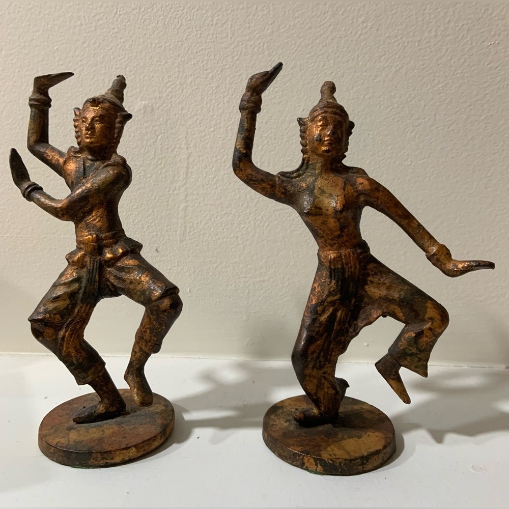 Bronze Siam Dancing Figures Set